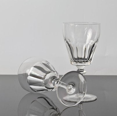 Hand-Cut Crystal Water Goblets from Val Saint Lambert, 1950s, Set of 2-IXK-1080672