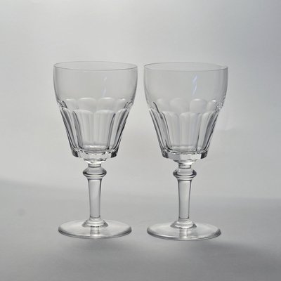 Hand-Cut Crystal Water Goblets from Val Saint Lambert, 1950s, Set of 2-IXK-1080672