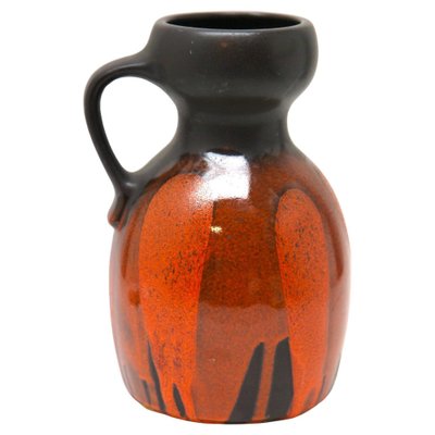 Hand-Decorated and Glazed Fat Lava Pitcher from Steuler, West Germany, 1960s-MJY-1449595