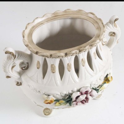 Hand-Decorated Ceramic Centerpiece from Capodimonte, 1920s-NJV-857259