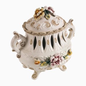 Hand-Decorated Ceramic Centerpiece from Capodimonte, 1920s-NJV-857259