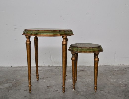 Hand-Finished Lacquered Coffee Tables, 1970s, Set of 2-KNM-830149