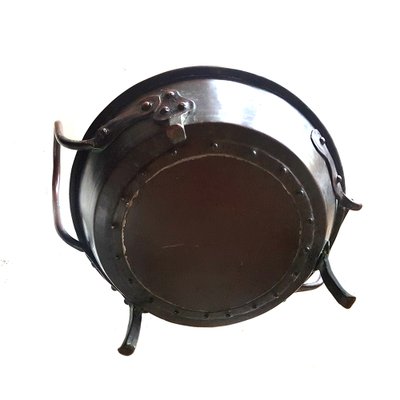 Hand Hammered and Riveted Copper Chestnut Pan-NUX-1738631