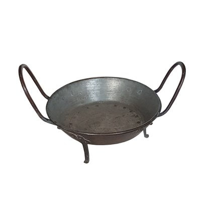 Hand Hammered and Riveted Copper Chestnut Pan-NUX-1738631