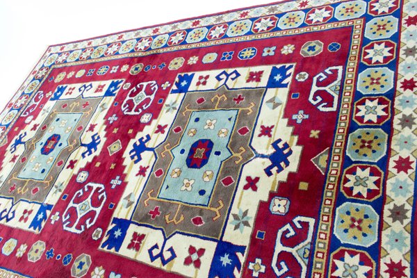 Hand-Knotted Kazak Rug, 1960s-TZ-705996