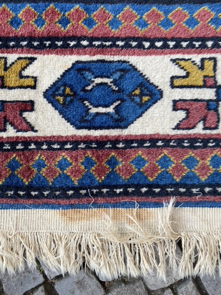 Hand-Knotted Kazak Rug, Caucasus