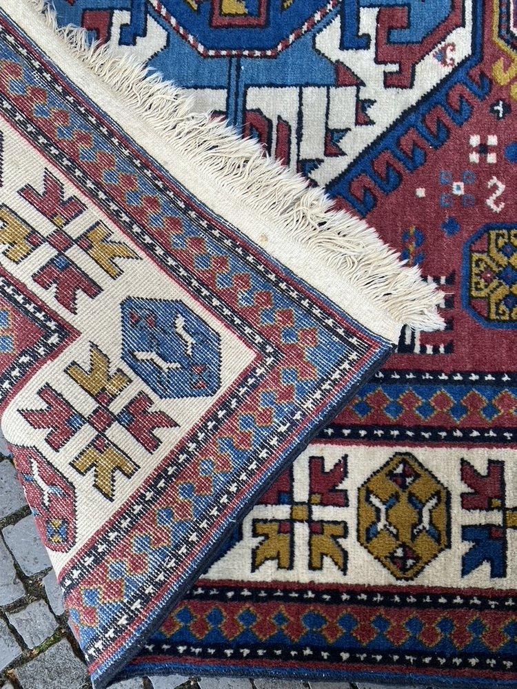 Hand-Knotted Kazak Rug, Caucasus