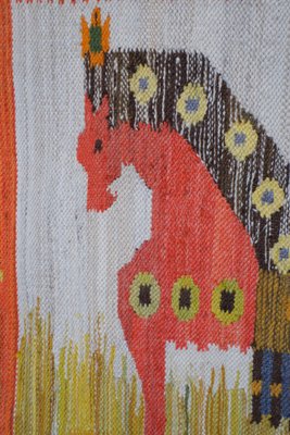 Hand Knotted Kilim for the Wedding by M. Domanska, Poland, 1968-GCG-1772496