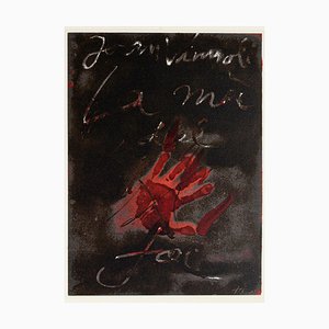 Hand of Fire - Vintage Offset Print After Antoni Tàpies - 1982-ZCI-754816