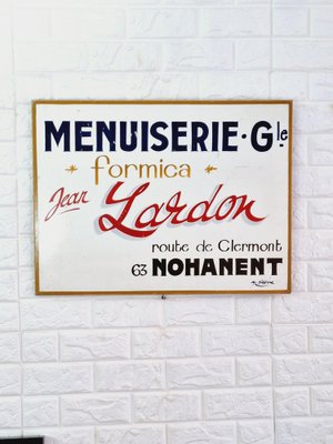 Hand Painted Carpenters Workshop Sign, France, 1960s-FRB-1766029