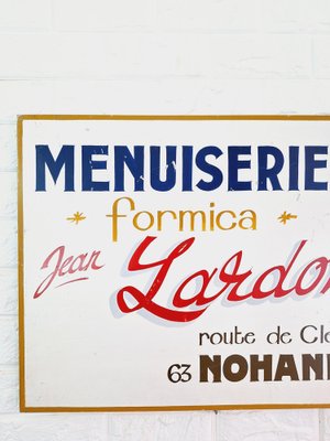 Hand Painted Carpenters Workshop Sign, France, 1960s-FRB-1766029