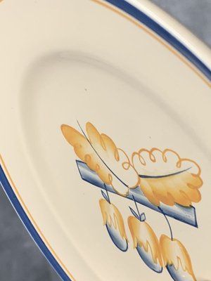 Hand-Painted Ceramic Dishes by Gio Ponti for Richard Ginori, San Cristoforo Milan, 1920s, Set of 3-RAF-627351