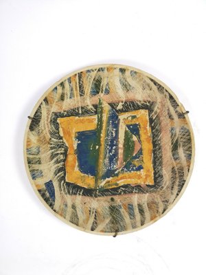 Hand Painted Ceramic Plato IV Wall Plate by Rosario Guillermo, Mexico, 1985-UWE-975877