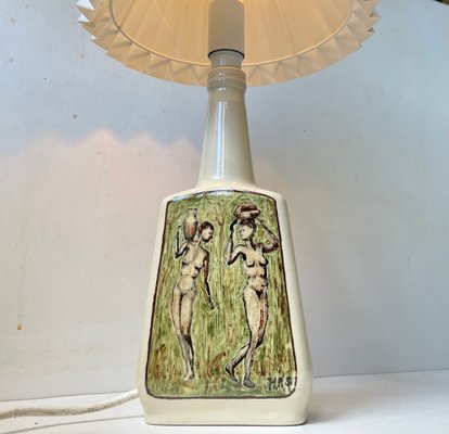 Hand-Painted Ceramic Table Lamp, 1970s-LCR-1368183