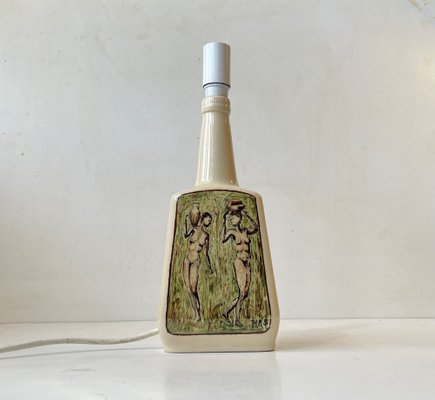 Hand-Painted Ceramic Table Lamp, 1970s-LCR-1368183