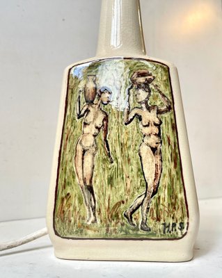 Hand-Painted Ceramic Table Lamp, 1970s-LCR-1368183