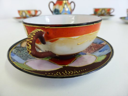 Hand-Painted Chinese Porcelain Set, 1950s, Set of 13-KNM-946524