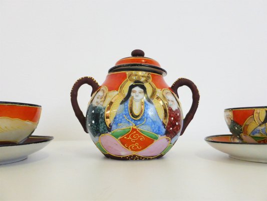 Hand-Painted Chinese Porcelain Set, 1950s, Set of 13-KNM-946524