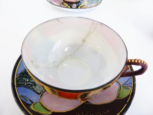 Hand-Painted Chinese Porcelain Set, 1950s, Set of 13-KNM-946524