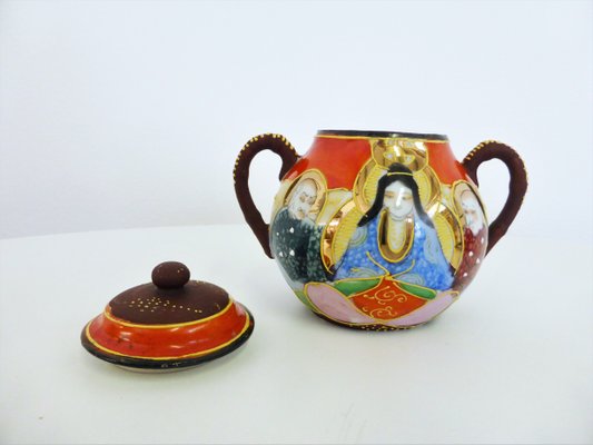 Hand-Painted Chinese Porcelain Set, 1950s, Set of 13-KNM-946524