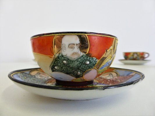 Hand-Painted Chinese Porcelain Set, 1950s, Set of 13-KNM-946524