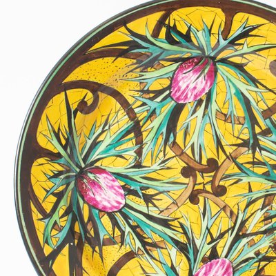 Hand-Painted Decorative Plate by E. Petit for Boch Freres, 1926-IXK-1405493