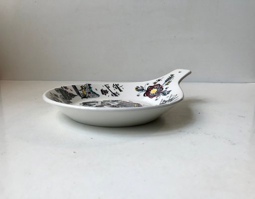 Hand-Painted Dish by Inger Waage, 1950s-LCR-953628