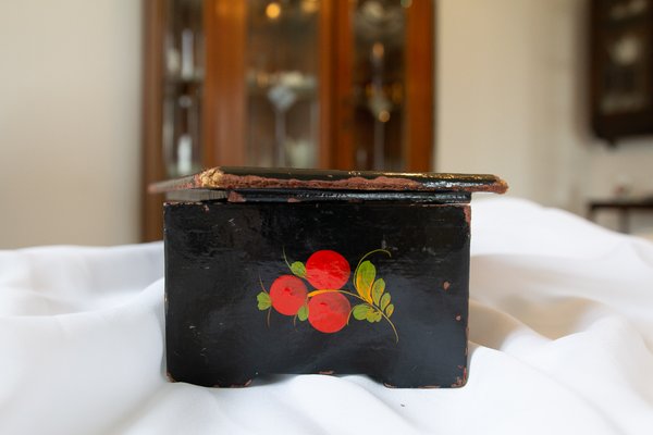 Hand-Painted Jewelry Box of Soviet Origin, 1970s-EBW-2017117