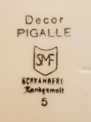 Hand Painted Pigalle Vase from Schramberg, 1960s-UNO-1078388