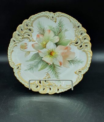 Hand-Painted Porcelain Plates from Nymphenburg, Set of 6-OZS-1359832