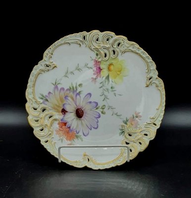 Hand-Painted Porcelain Plates from Nymphenburg, Set of 6-OZS-1359832