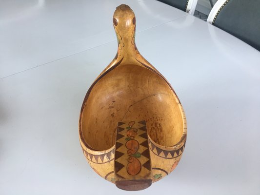 Hand Painted Wooden Duck, 1950s-WQQ-706291