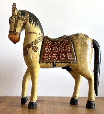 Hand-Painted Wooden Horse-AAR-1277027