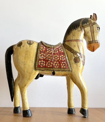 Hand-Painted Wooden Horse-AAR-1277027