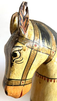 Hand-Painted Wooden Horse-AAR-1277027