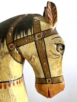 Hand-Painted Wooden Horse-AAR-1277027