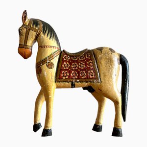 Hand-Painted Wooden Horse-AAR-1277027