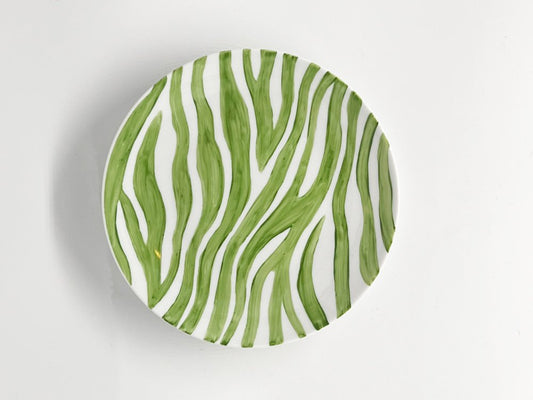 Hand Painted Zebra Plate by Dalwin Designs