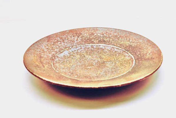 Hand Thrown Bowl with Rusty Glaze by Stig Lindberg for Gustavsberg-HYQ-1226249