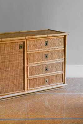 Hand-Wrapped Sideboard in Rattan and Bamboo, 1970-MNF-1728892