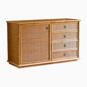 Hand-Wrapped Sideboard in Rattan and Bamboo, 1970-MNF-1728892