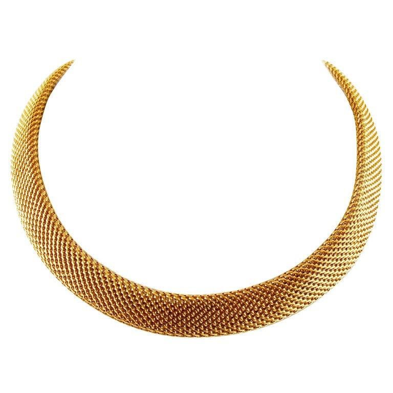 Handcrafted 18 Karat Yellow Gold Necklace