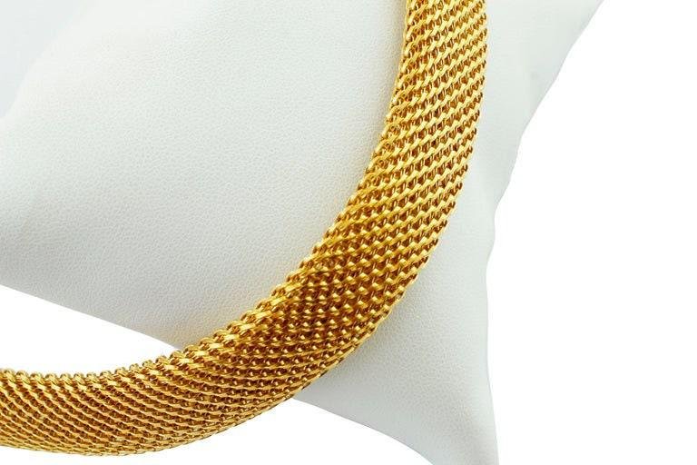 Handcrafted 18 Karat Yellow Gold Necklace