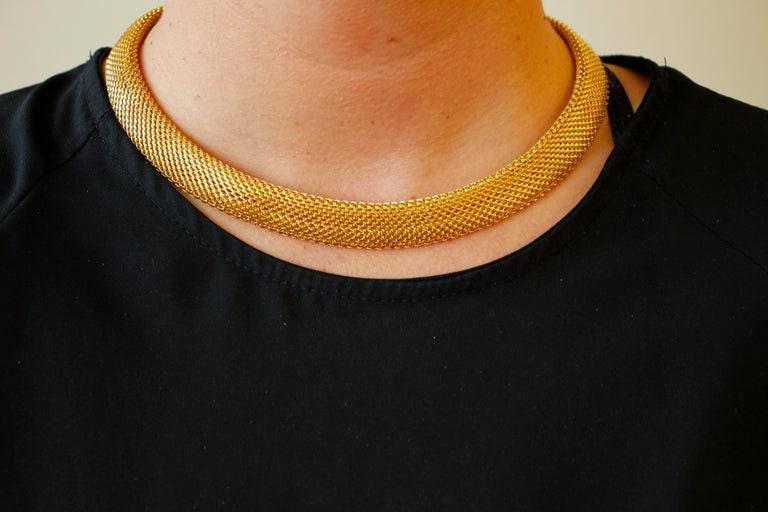 Handcrafted 18 Karat Yellow Gold Necklace