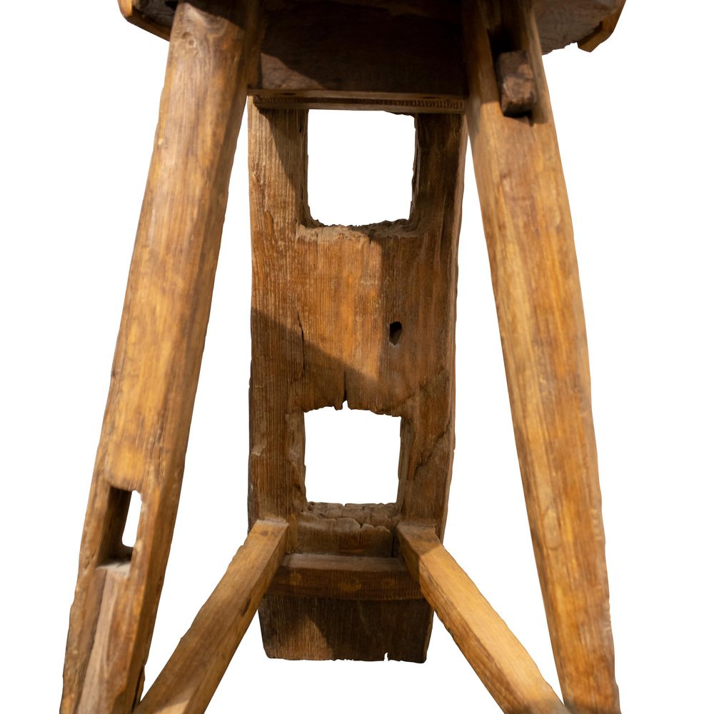 Handcrafted Sculptural Wooden Throne, Germany, 1920s