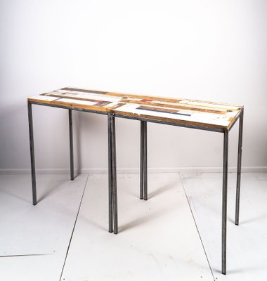 Handcrafted Tables by Philip Lorenz, 1999, Set of 2