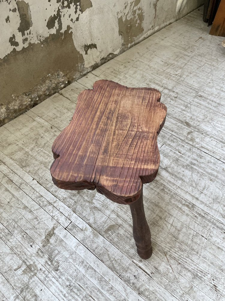 Handcrafted Tripod Stool, 1960s