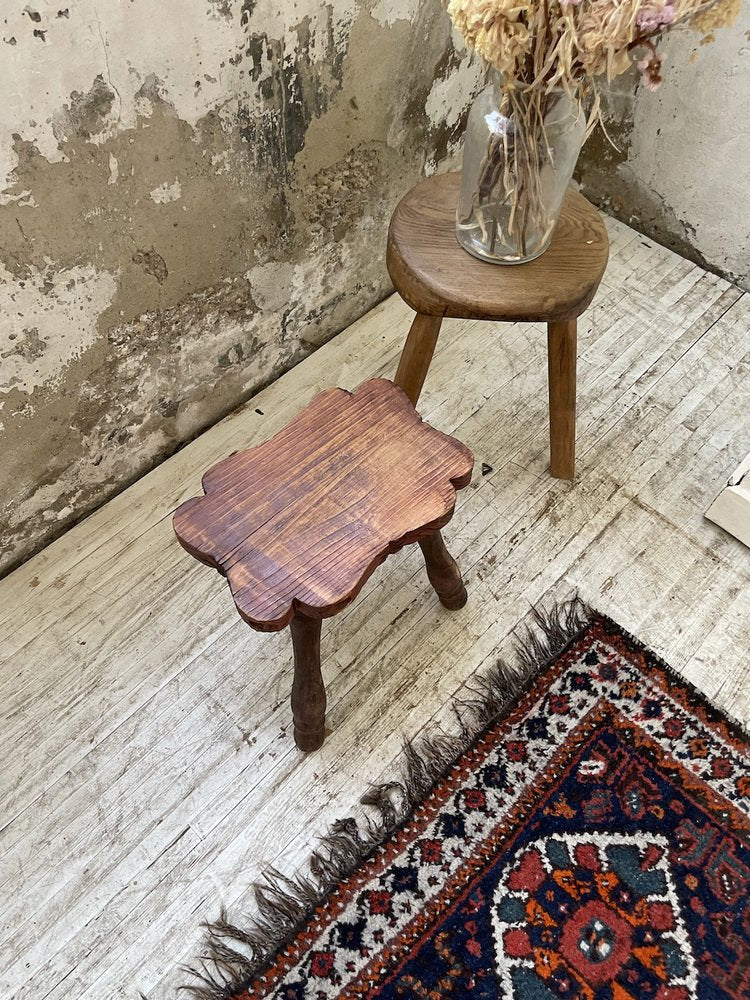 Handcrafted Tripod Stool, 1960s