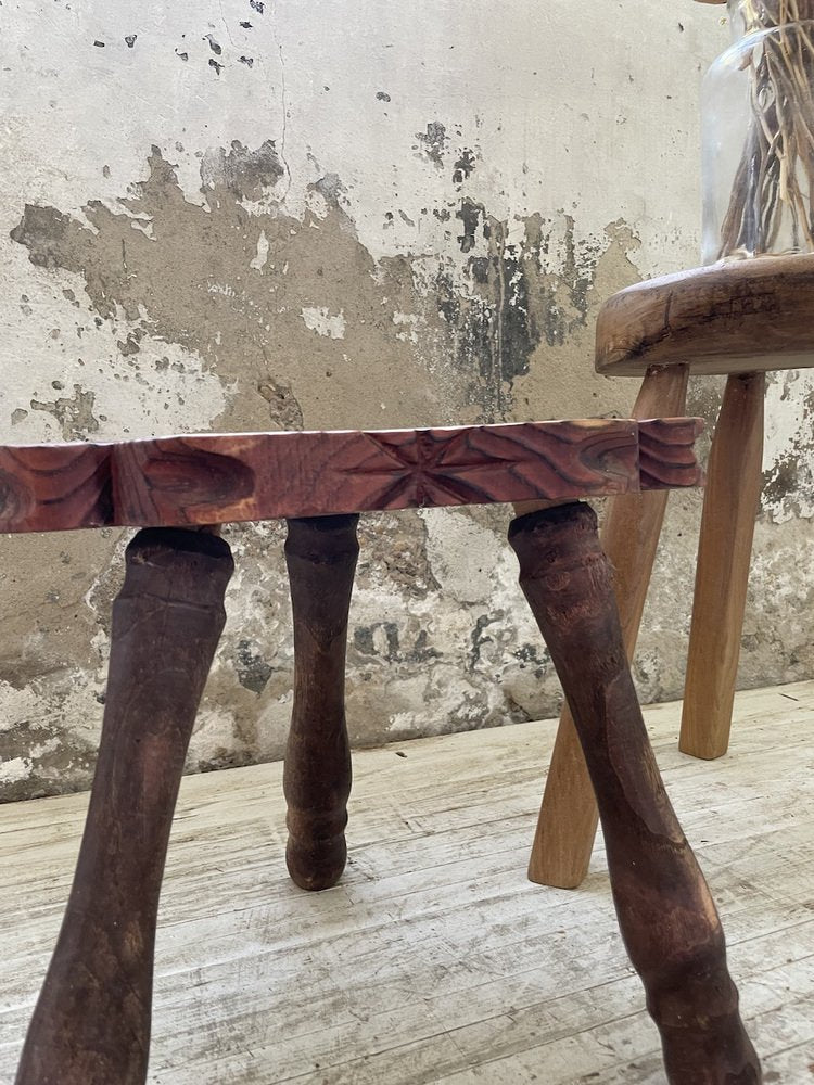 Handcrafted Tripod Stool, 1960s