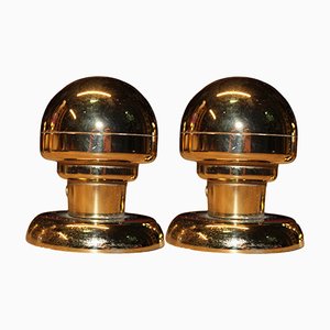 Handles in Solid Brass, Italy, 1970s, Set of 2-EH-1223556